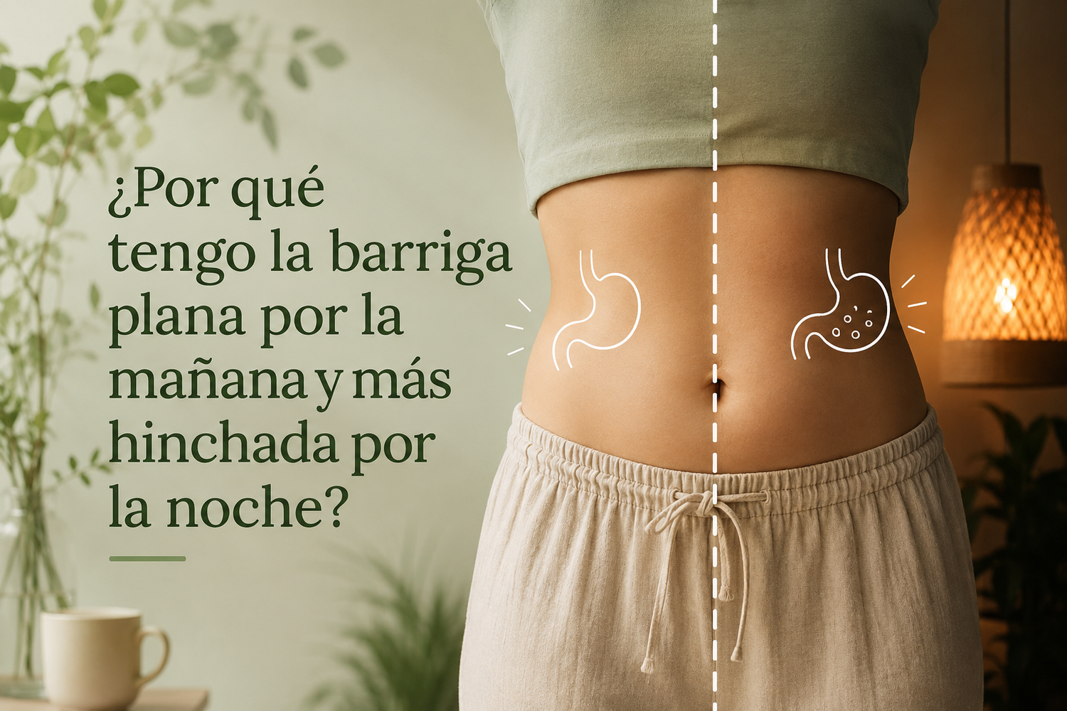 ¿Por qué tengo la barriga plana por la mañana y más hinchada por la noche?