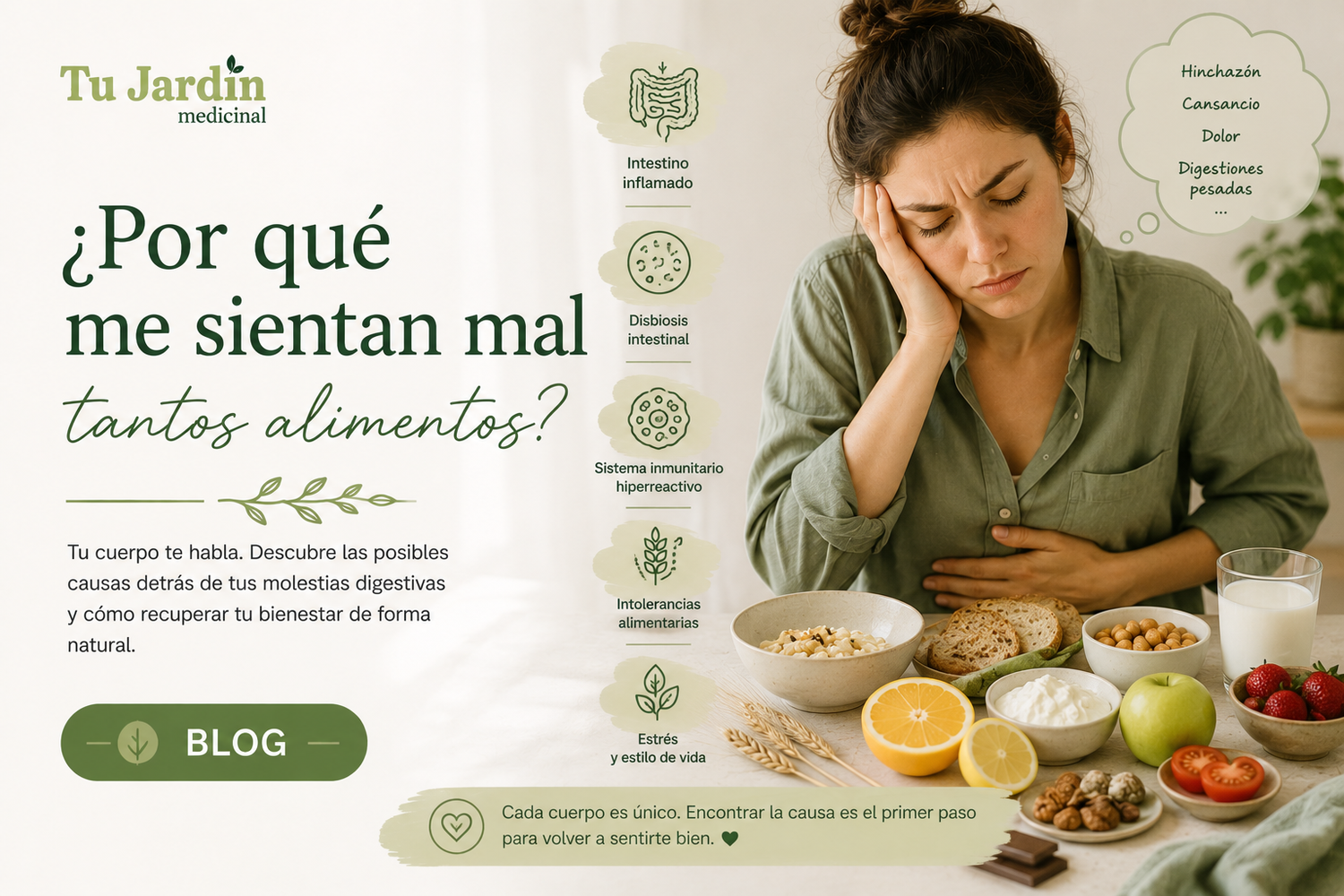 ¿Por qué me sientan mal tantos alimentos?