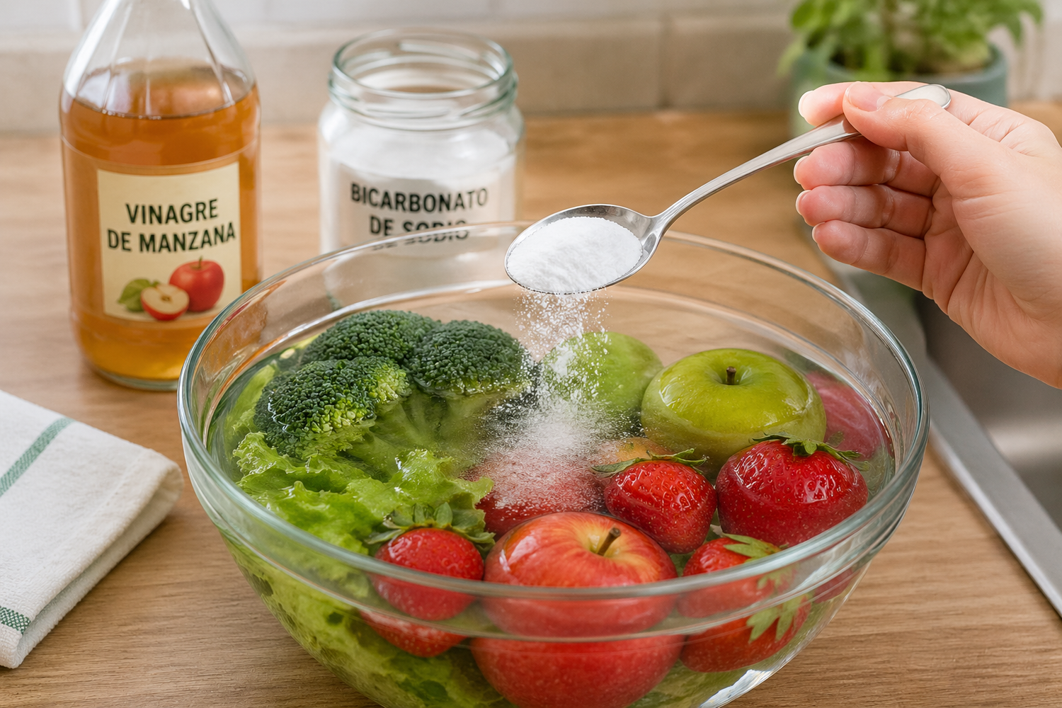 Así puedes desinfectar tus frutas y verduras fácilmente
