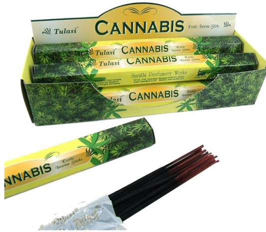 Tulasi - Varillas de incienso con aroma a cannabis