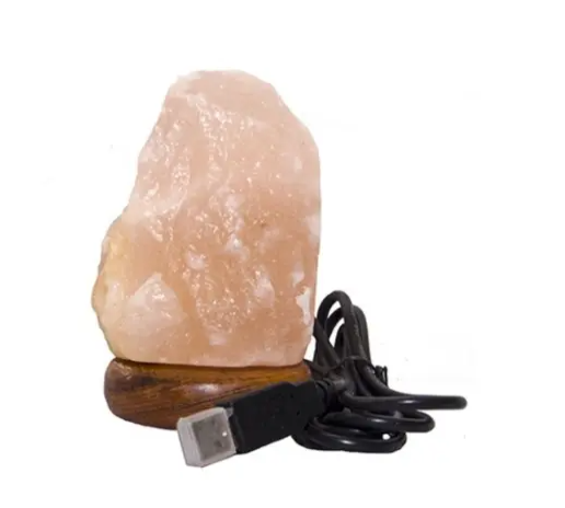 Lámpara de Sal del Himalaya USB Natural