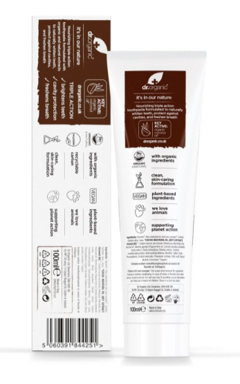 Pasta de Dientes de Coco Organico 100ml