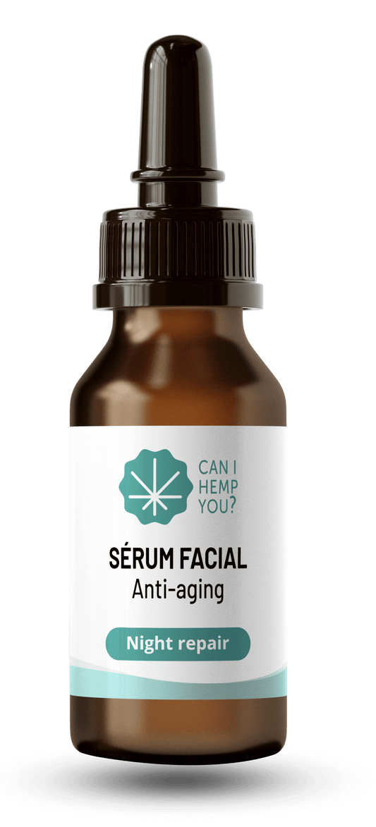 Serum Facial Antiarrugas de noche con CBD, Q10 y Comino Negro