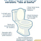 Taburete ergonómico de asistencia para el baño- Intestino
